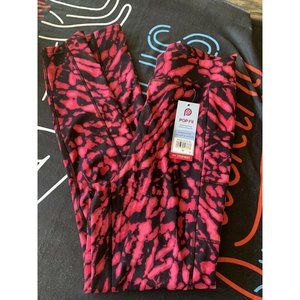 women yoga pants/ Pop Fit Yoga Pants Size M/ pink black